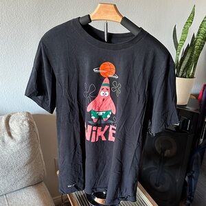Nike Black T-Shirt with Cartoon Graphic